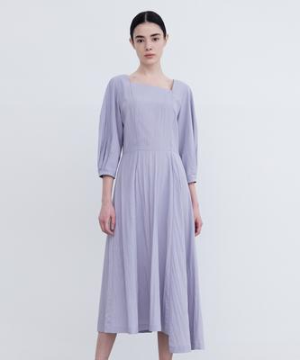 Rie Square Neck Puff Sleeve Dress Lv