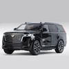 1/24 Full Scale Escalade SUV Alloy Car Model Die-cast Metal Off-road Vehicle Car Model Simulation Sound and Light Collection Children's Toy Gift