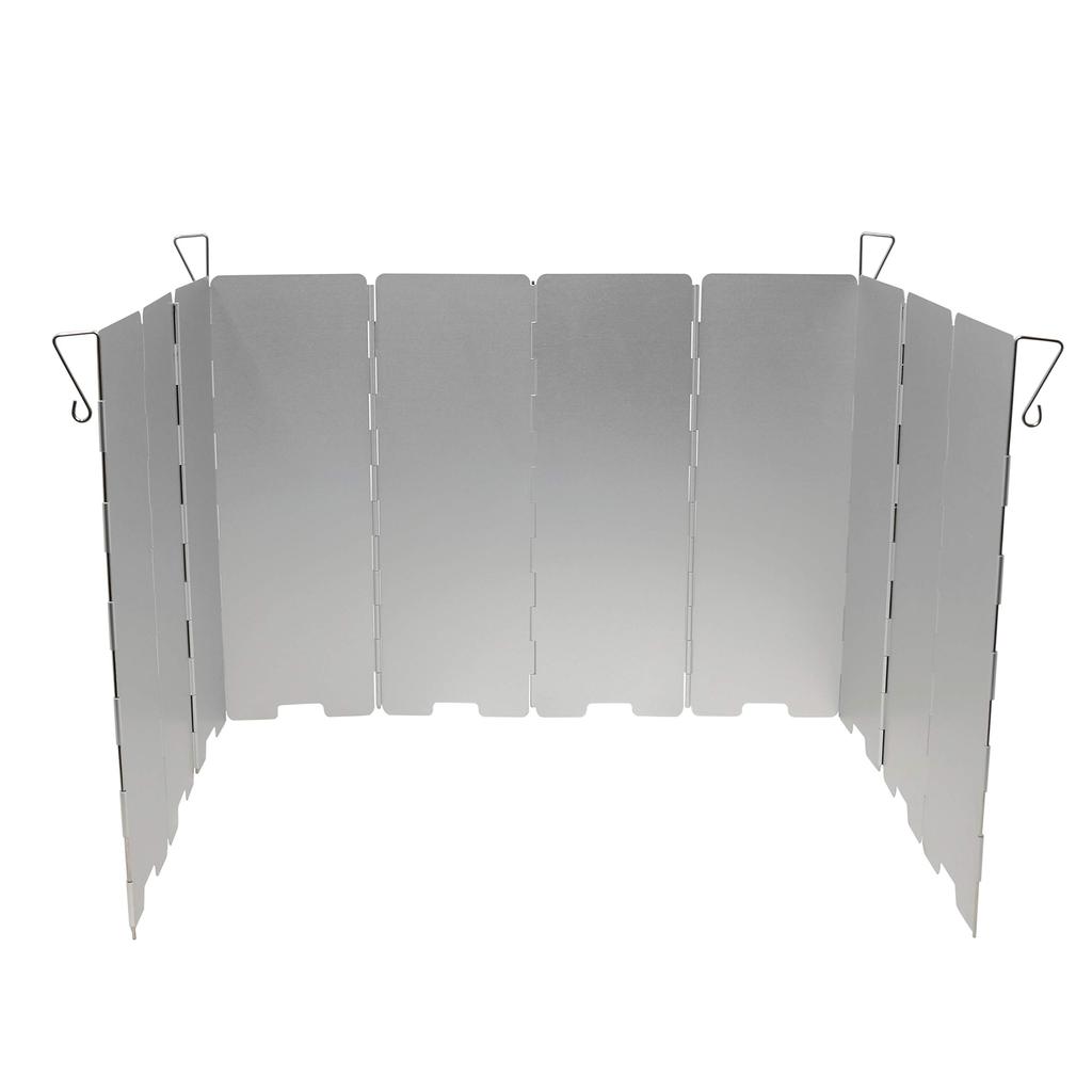 SUNDRY Windscreen L Fixed with 4 Pegs Windproof Windbreak Aluminum Lightweight Foldable 10 Panels