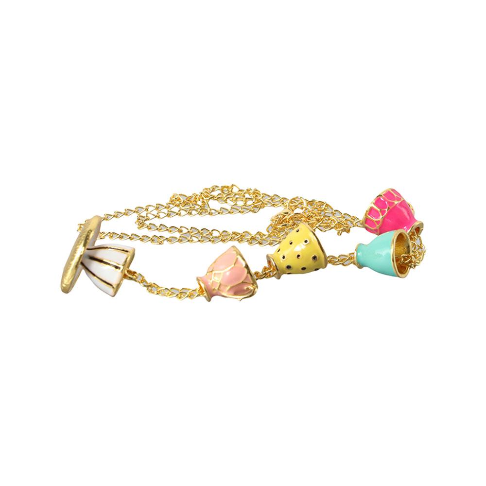 pendant Clothing Accessories Teapot Locket Earrings Long Necklace Tea Cup Necklace Teapot Necklace