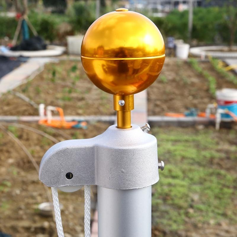 Flag Poles Sphere Toppers Stable Flagpole Sphere Toppers Ornament Weather proof Designs Sphere For Outdoor Use