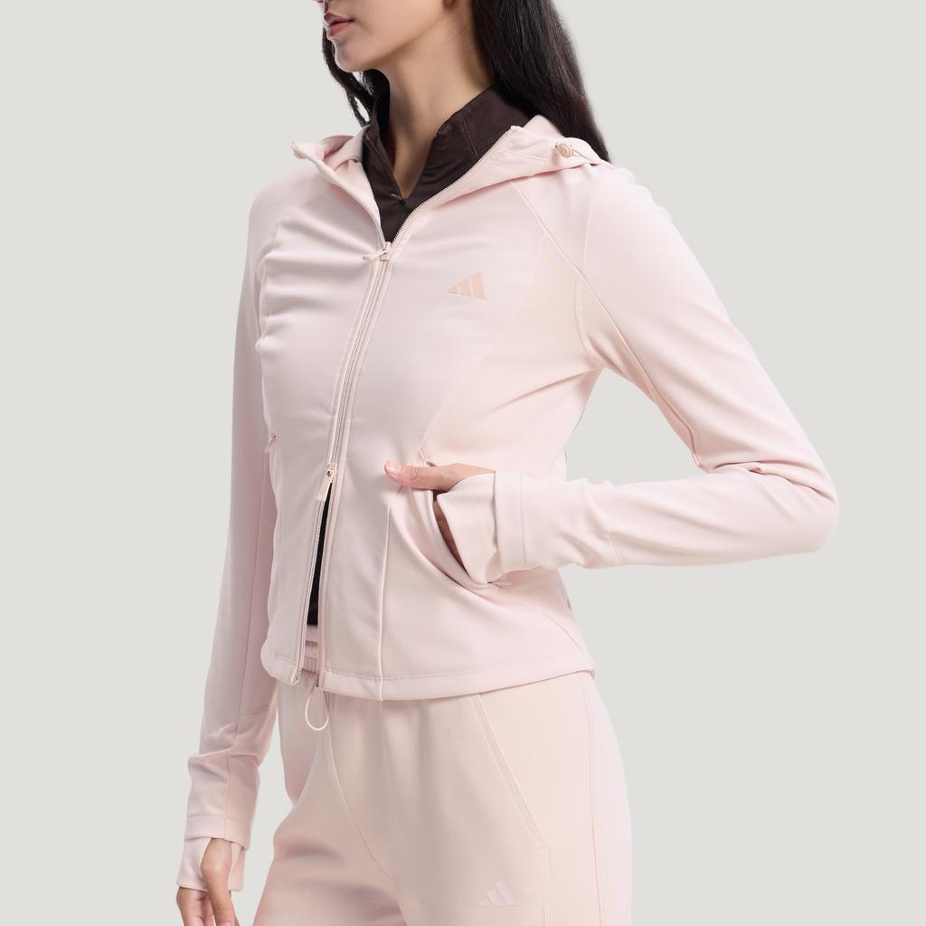 Adidas Softshell Slim Casual Sports Fitted Hooded Jacket Women jackets KH2670