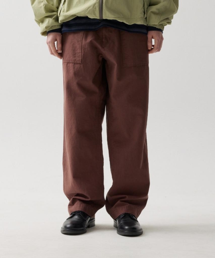 NAMERCLOTHING 25Ss Rugged Fatigue Pants Bugundy