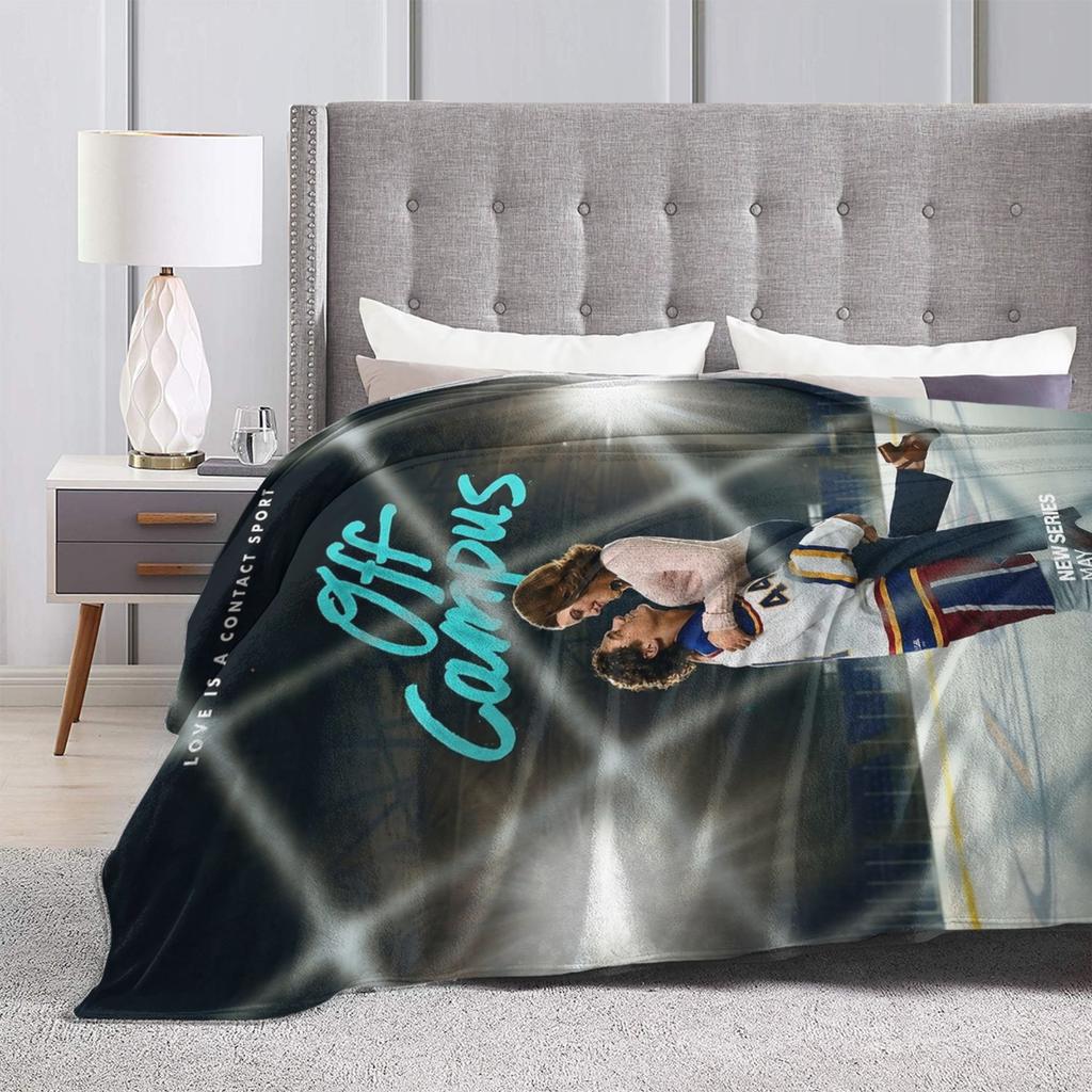 Off Campus Hannah and Garrett  Knitted Blankets  Flannel Throw Blanket Summer Air Conditioning Decoration Soft Warm Bedsprea,