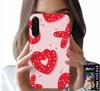 Etui Do Samsung Galaxy A26 5G - Kobiece, Modne Wzory Xoxo Serce + Szkło