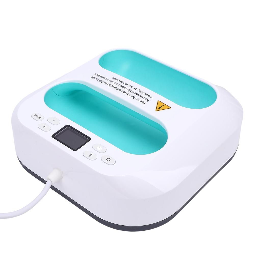 Handheld Heat Press Small Heat Transfer Machine for T Shirts Handbags Pillows Adjustable Time and Temperature EU Plug