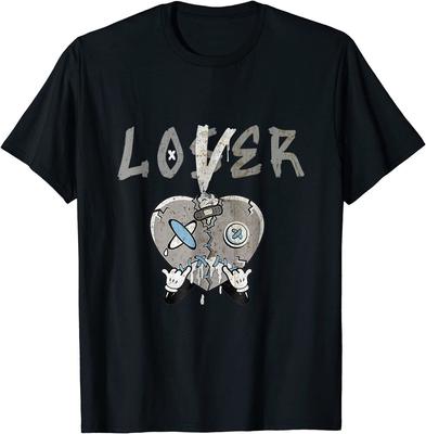 Retro 11 Cool Grey Streetwear Poražený Milenec Srdce Kapající Unisexové Tričko