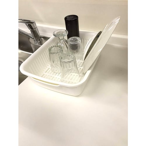 Richell White Sherry Drainer, Large, Antibacterial