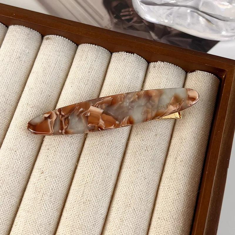 Retro Acetat Geometrie Haarnadel Leopard Haarspange für Frauen Mädchen Süße Bunte Haarspangen Pony-Klammer Mode Haarschmuck