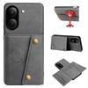 PU Leather Wallet Phone Case for Xiaomi POCO X8 Pro Multiple Card Slots Dual Metal Button Closure Shockproof Full‑Body Protective Cover
