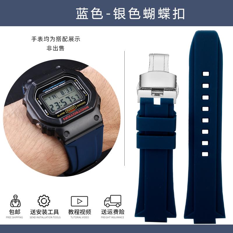 For G-SHOCK Casio GW6900 DW5600 GW-B5600 GM-5600 waterproof Raised silicone strap DW-5600 soft men's bracelet 24-16mm Convex