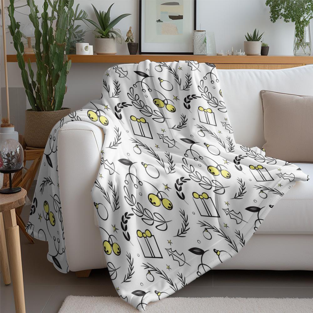 Charming Throw Blanket Cozy Home Decor Farmhouse Aesthetic Bedspread Living Room Couch Cover Gift Idea Modern Style Soft Warm Te