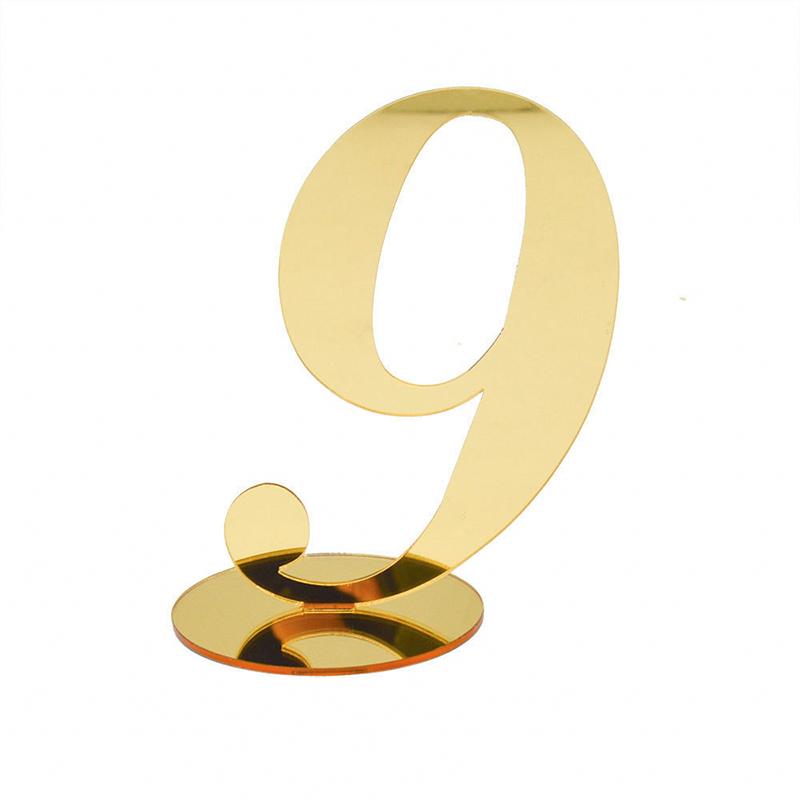 1PC Acrylic Weddings Number Holders Stylish Table Decor Sturdy Construction Elegant With Stand Parties