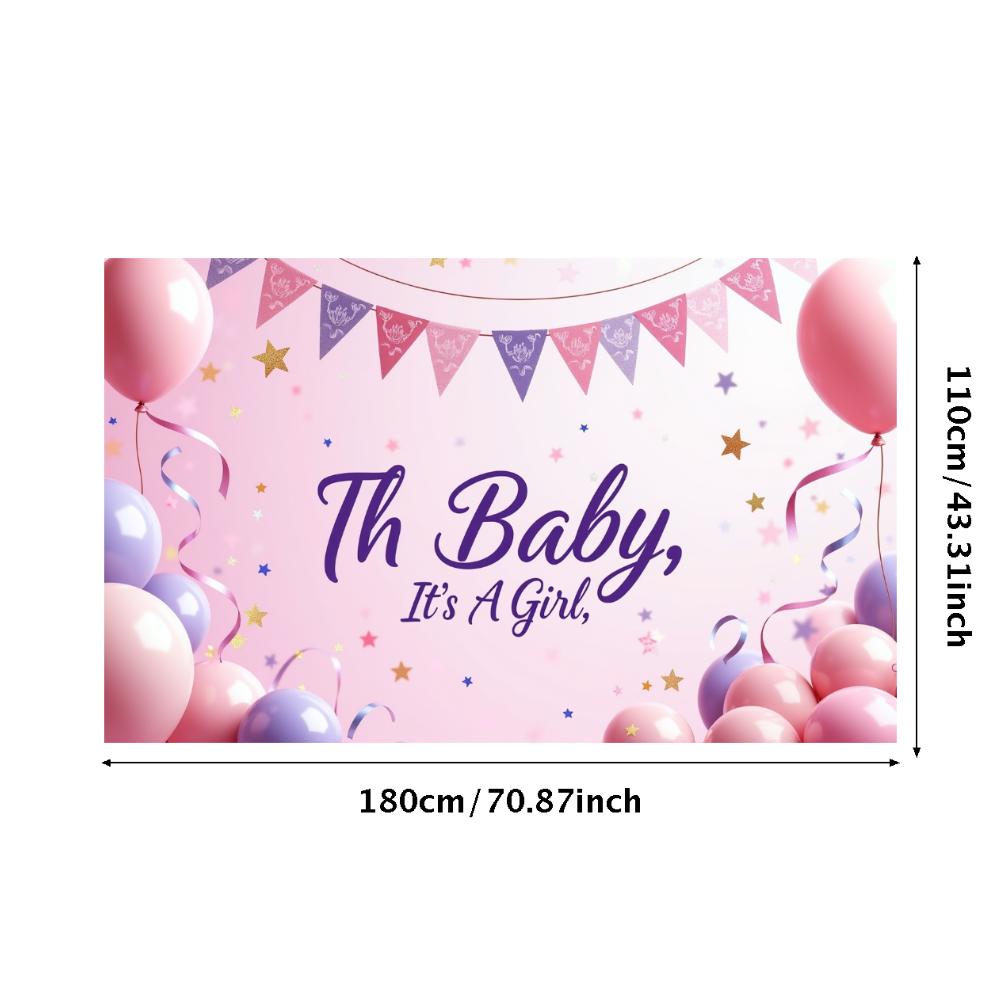 Vibrant Baby Shower Wall Background Banner for Baby Shower Family gathering Friends event