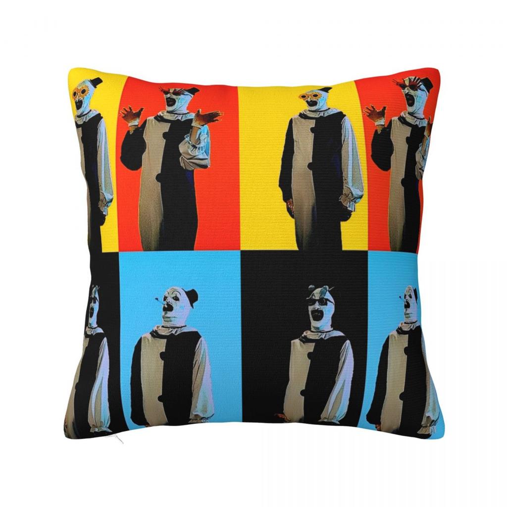 Film Funny TTerrifier Horror Pillow Case Cushion Cover Pillow Cover Novelty Pillowcases For Chair Sofa Home Decoration