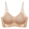 Women's Seamless Push-Up Strappy Bandeau Vest - Super Thin, Breathable Cooling Bra for Small Chests