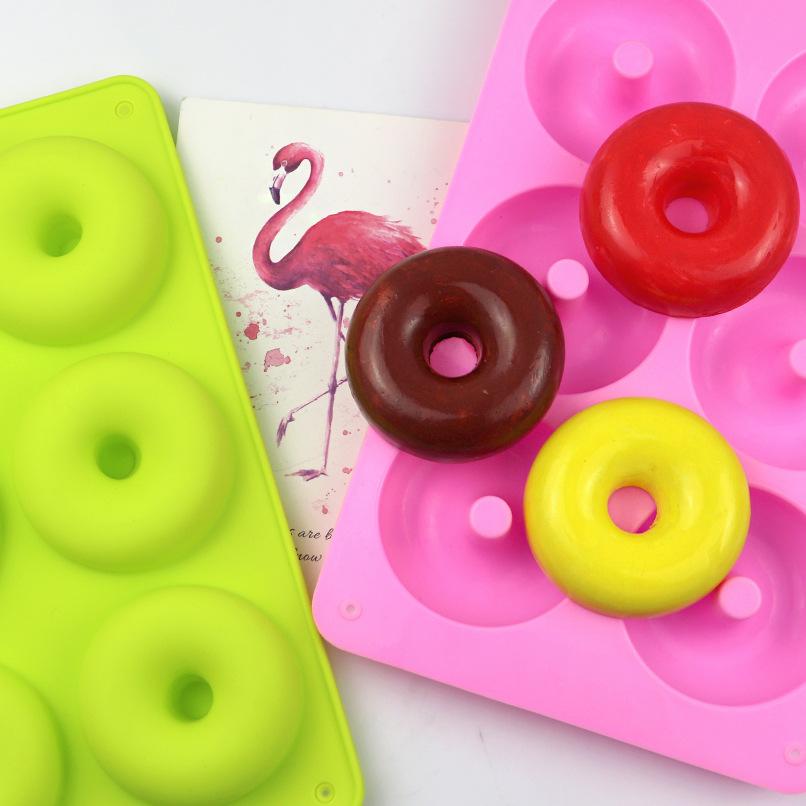 Silicone Donut Mold Baking Pan Non-Stick Baking Pastry Chocolate Cake Dessert DIY Decoration Tools Bagels Muffins Donuts Maker
