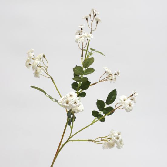 Artificial Rose Flower Branch Realistic Faux Silk Rose with Stem And Leaves for Wedding Bouquet Floral Arrangement Home Office Party Decoration