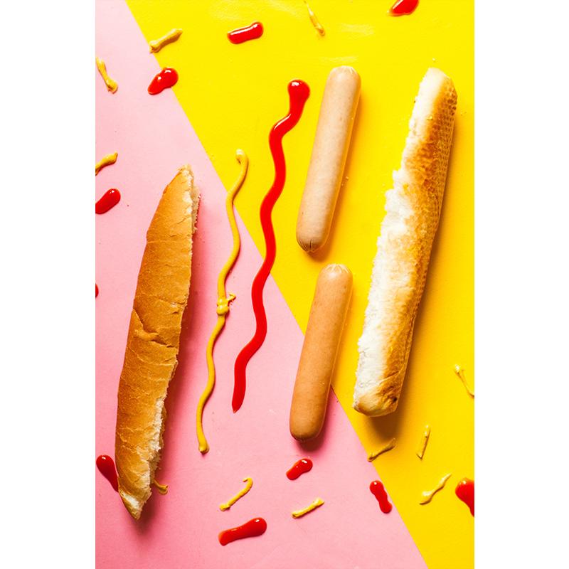 Funky And Delicious Hot Dog Hamburg Poster Druck Leinwand Malerei Moderne Wand Kunst Bilder Küche Esszimmer Home Decor Cuadros
