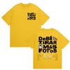 Funny Debi Tirar Mas Fotos DTMF Print T Shirt 2026 Bad Bunny 100% Cotton Short Sleeve T-Shirts Unisex Women Fashion Graphic T-shirt