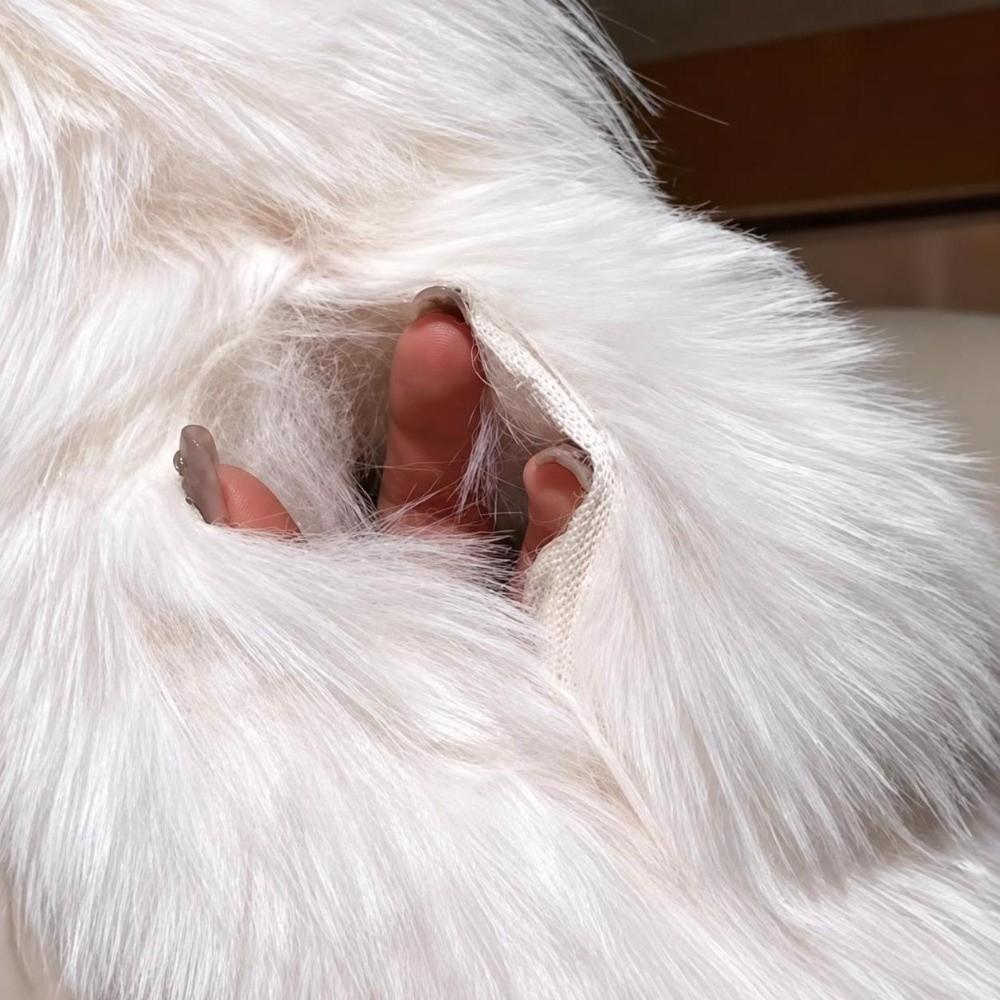 Thicken Warm Faux Fox Fur Scarf Fluffy Thick Tassels Thickened Scarf Long Scarf Autumn Winter