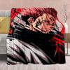 Jujutsu Kaisen Anime Flanelldecke - Weich Warm Perfekt für Sofa, Bettwäsche Camping Reise Büro Heimdekoration -QJY