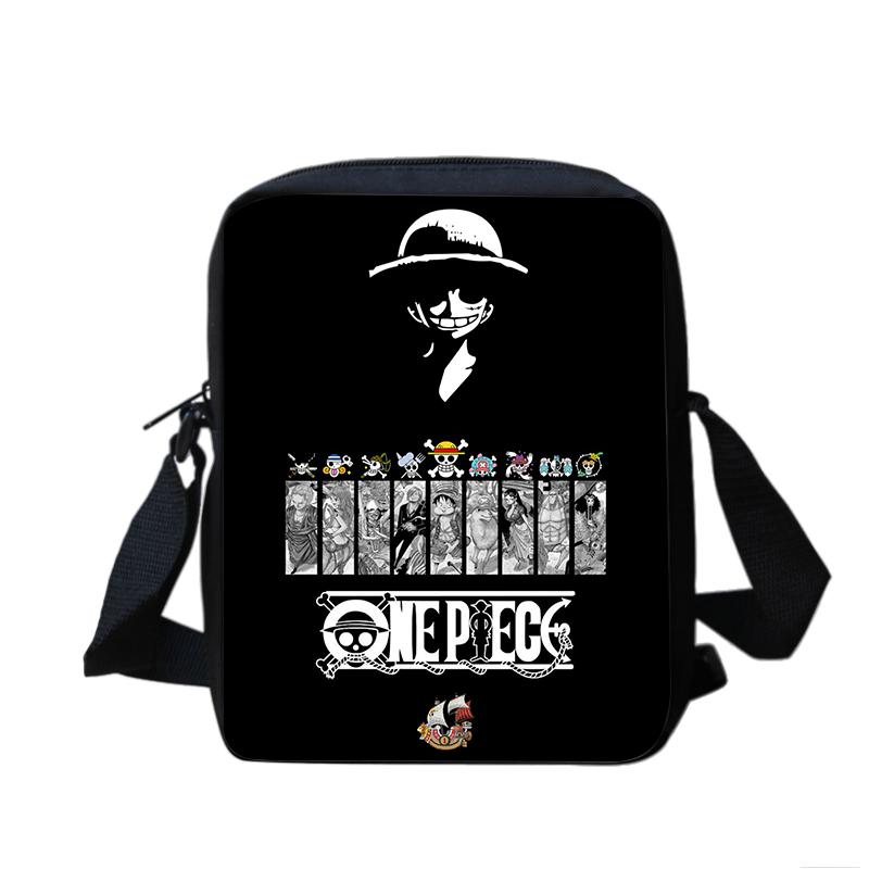 ONE PIECE Monkey D. Luffy Boy Girls Printed Shoulder Messenger Bag Handbag Phone Bag Shopping Bag for Boys Girls Best Gift