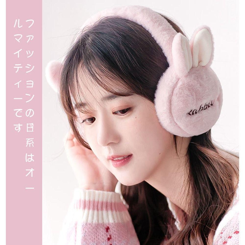 Keep Warmer Rabbit Ear Earflap Winter Ear Cover Plush Earmuffs Children Ear Cover Women Earmuffs
