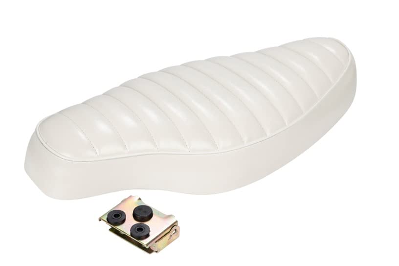 

Custom Honda Super Cub Fits Honda and Little Universal Double Aftermarket Seat, C50, C70, C90, Cub, Seat, (White) білий