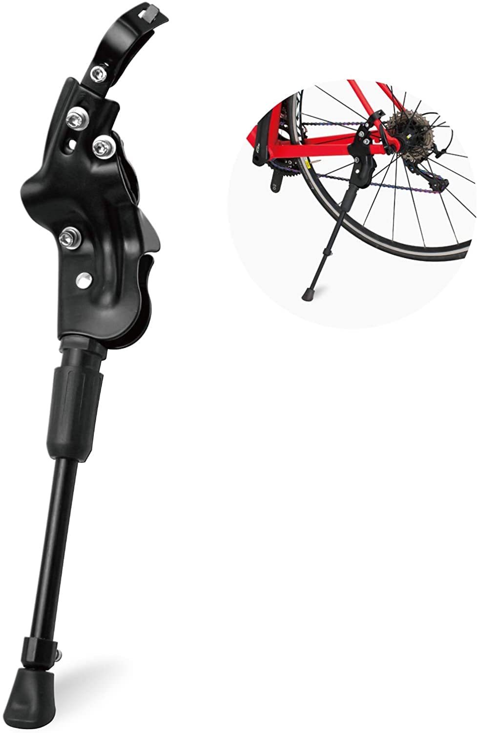 

GORIX Bicycle Kickstand, Stable Stand [Compatible with Road Bikes, Cross Bikes, and Mountain Bikes] 700C/26-29 inch (ST172)
