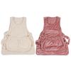 Lovely Shoulder Carry Soft Breathable Pet Apron Indoors Indoors Coral Velvet Apron with Pocket Cute Pink/White