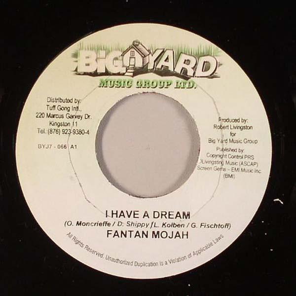 

7-дюймовая пластинка FANTAN MOJAH / KY-ENIE - I Have A Dream / Old Time Tradition BYJ7066 Big Yard Music 2006 Ямайка Регги, Ска и Даб Б/У