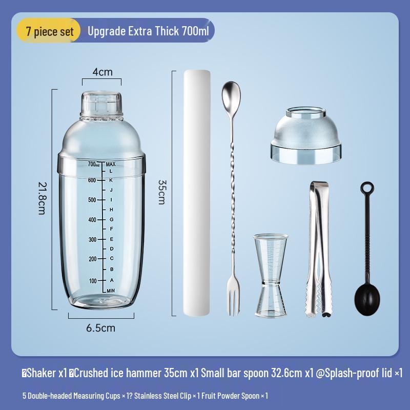Shaker Manual Whipping Tool for Lemon and Milk Tea - Thickened Full Set for Home, Tea Shop, or Street Stall