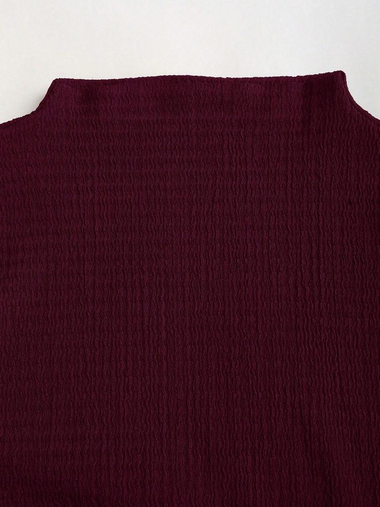 Women's Spring 2026 Slimming Knit Texture Solid Color Dress