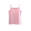 Kinder Einfarbige Oberteile Lässige Alltags-Camisole-Unterwäsche