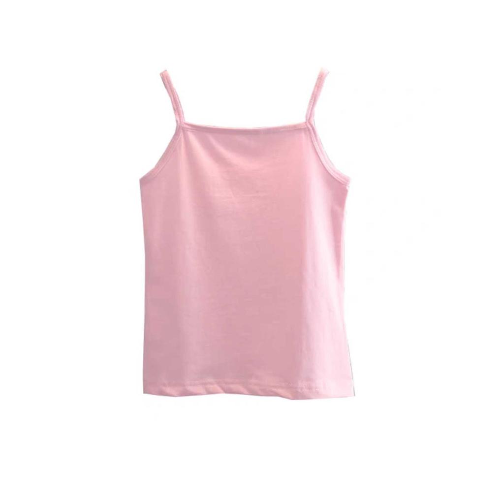 Kinder Einfarbige Oberteile Lässige Alltags-Camisole-Unterwäsche