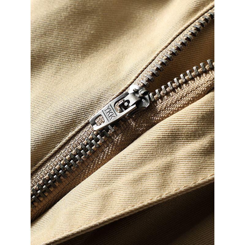 American Wide Leg Cotton Pleat Paratrooper Overalls Men's Outdoor Straight Casual Trousers Foreign Trade Men's Trousers Loose Pants