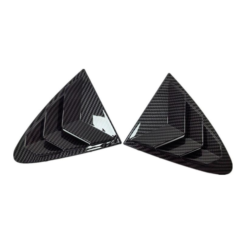 For Chevrolet Cruze 2016 2017- ABS Plastic Rear Window Quarter Louver Scoop Cover Side Vent Trim Car Adhesive Accessories