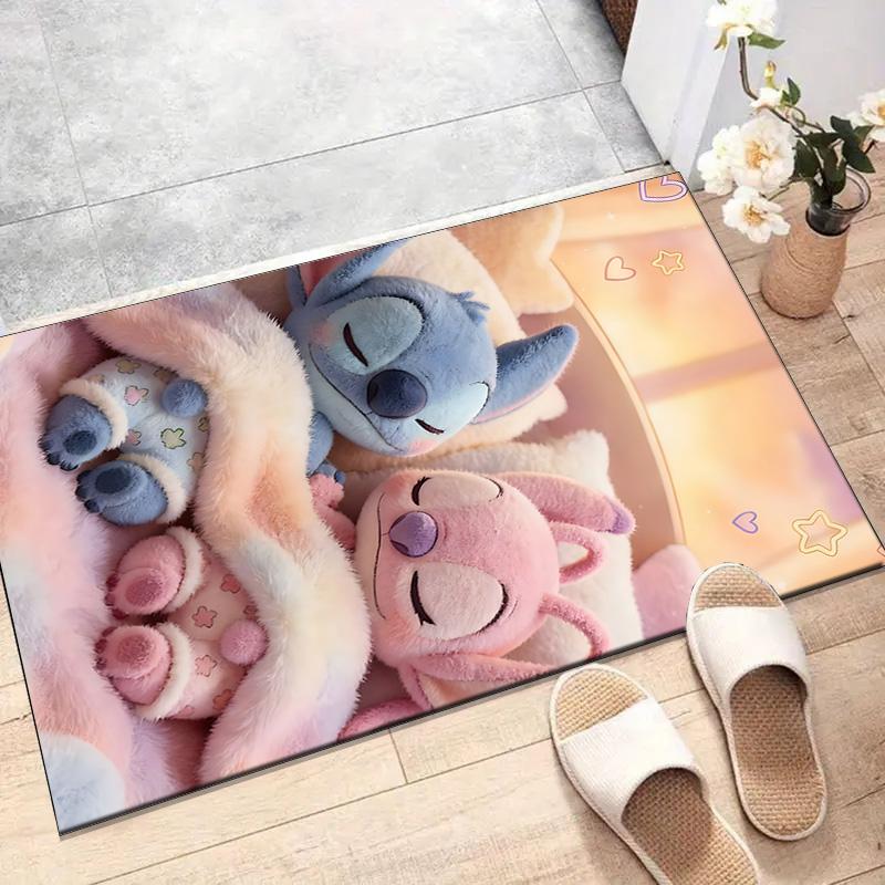 1pc S-Stitch Design Printed Area Rug Carpet for Bedroom Living Room Home Decor Rugs Mat Non Slip Mat Rug for Bedside