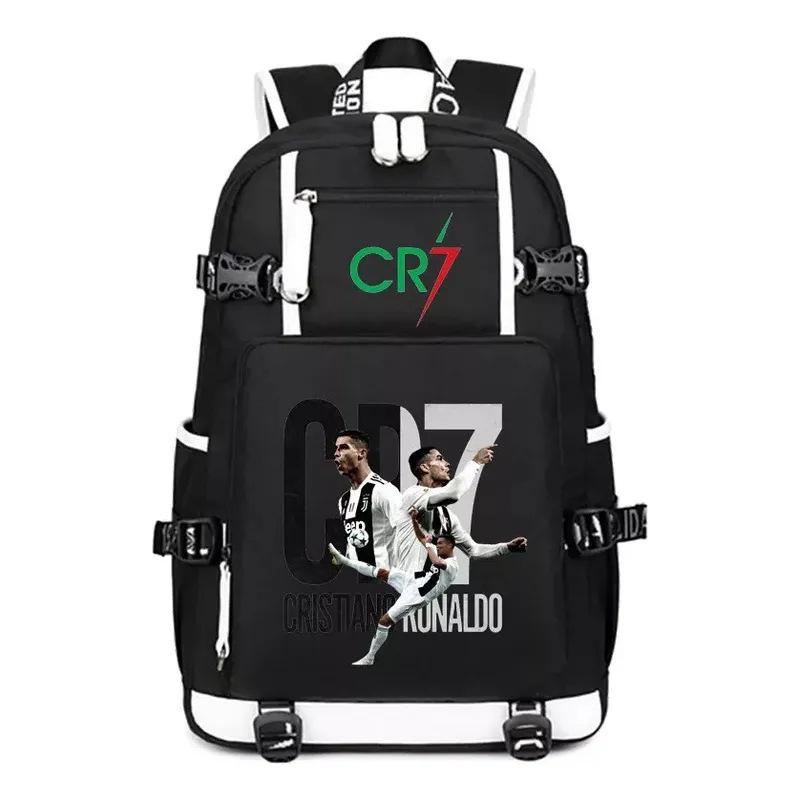 Star Cr7 Surrounding Large-Capacity General Backpack Multi-Functional Leisure Student Schoolbag