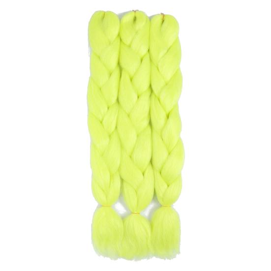 Glowing Braid Anti-slip Role Play Prop High Temperature Silk Lightweight Flashing Light Hair Extensions Dirty for Club