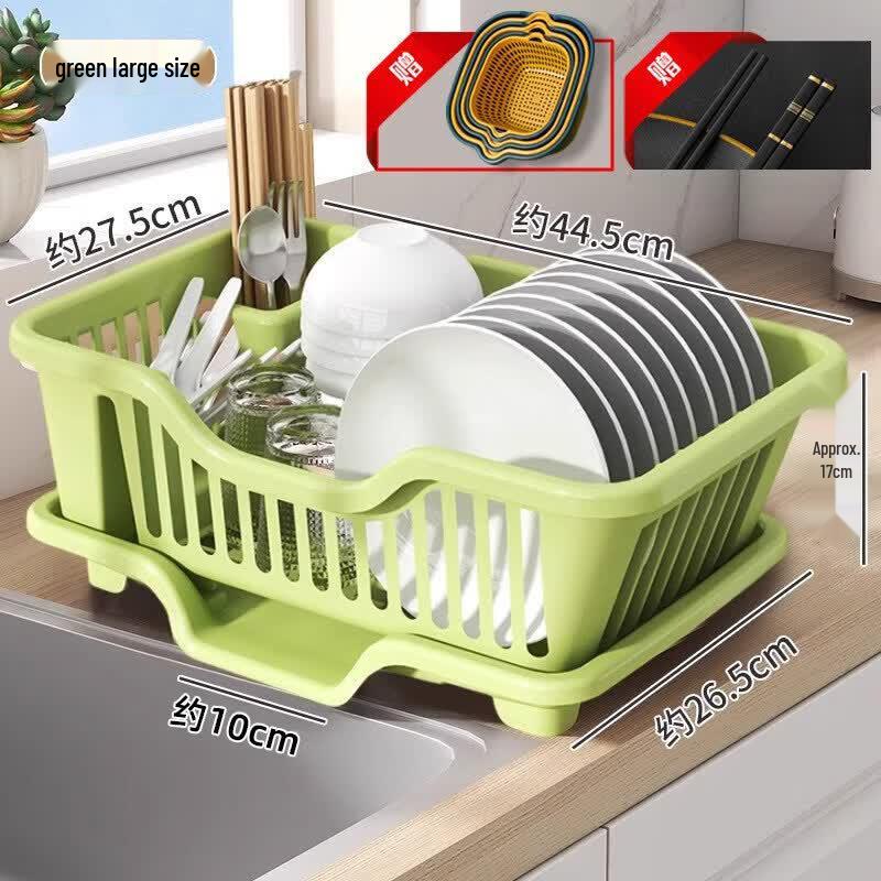 Cream Style Countertop Dish Drying Rack