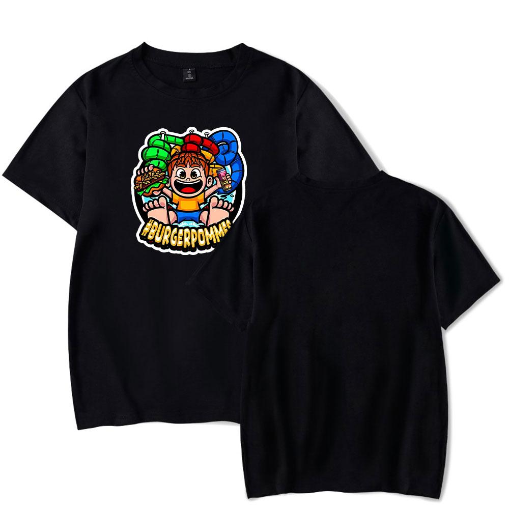 Mode Sommer Damen Herren Kurzarm T-Shirt Burger Pommes ICrimax Fitnesskleidung Neues Herren T-Shirt Cosplay T-Shirt