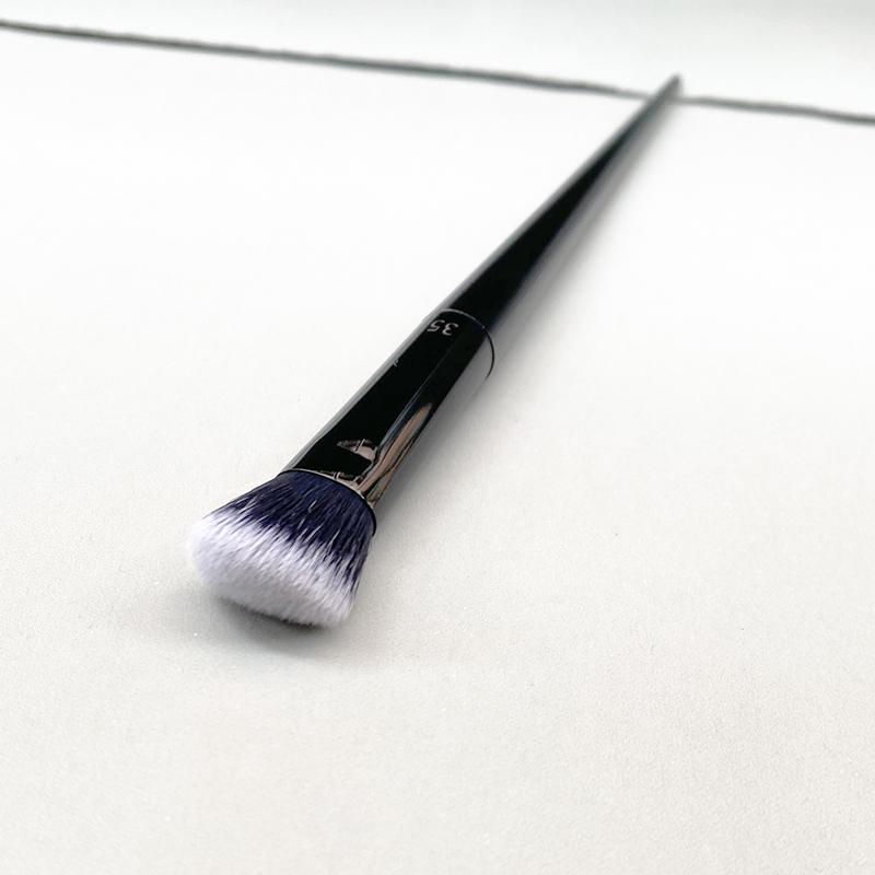 Lock-It abgewinkelter Concealer-Make-up-Pinsel, 35 cm, schräge Form zur Konturierung, Schattenkorrektur, Beauty-Kosmetikpinsel