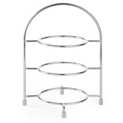 Display Stand for 3 Plates, Diameter 27 Cm, Steel Hendi 425473