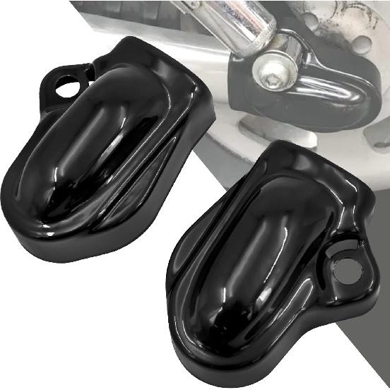 Motorcycle Bar Shield Rear Axle Covers Fit for Harley V Rod Muscle VRSCF Night Rod Special VRSCDX 2002-2017 (Gloss Black)