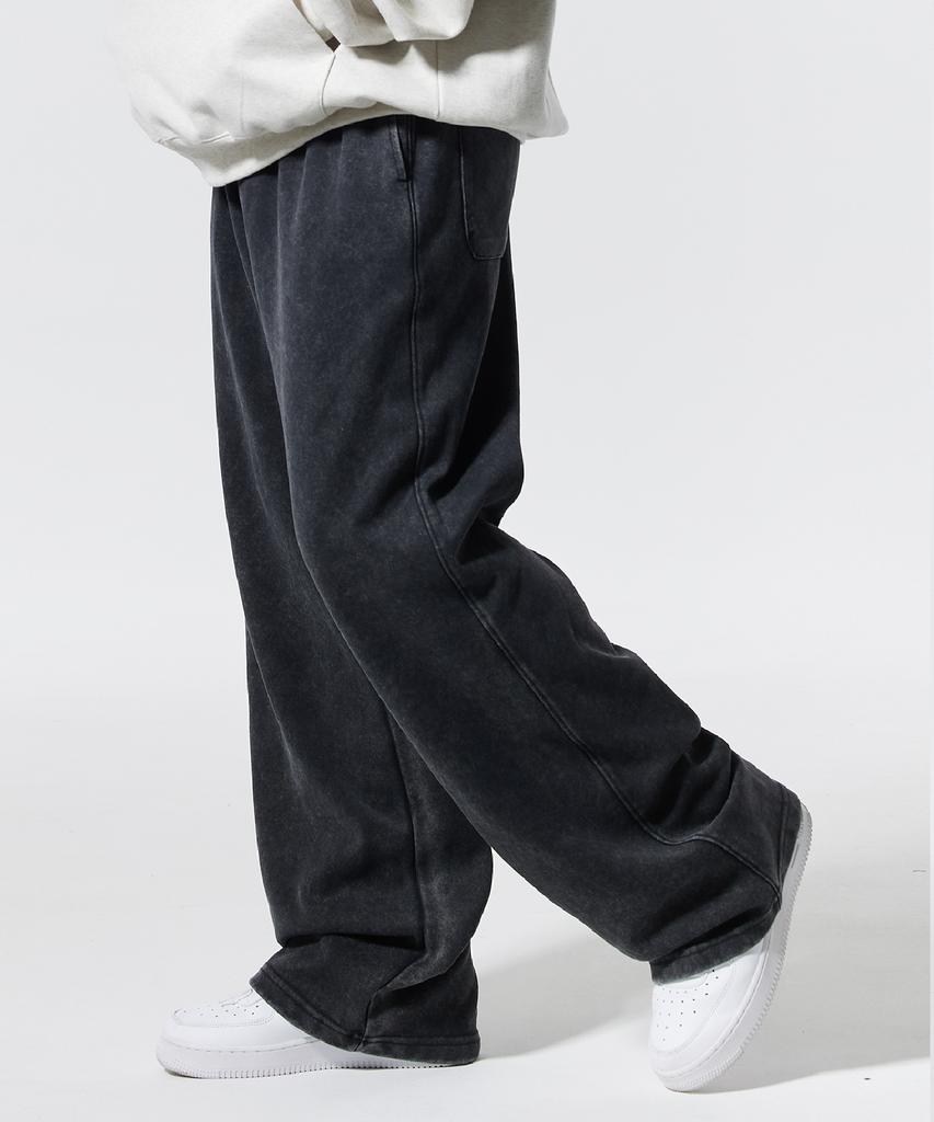 CREAM SODA LAB Pigment Wide String Pants Black