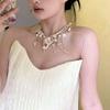 Elegant Bridal White Shell Pearl Necklace Wedding Dress Accessory