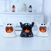 Halloween LED Electronic Candle Light Black White Modern Night Lamp Plastic Decoration for Creepy Atmosphere Halloween Ornament