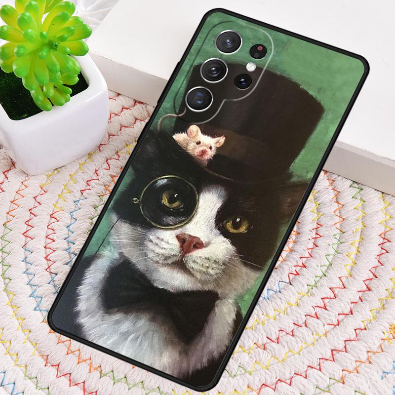 Cute Kawaii Cat Phone Case for Samsung Galaxy note 10 pro S26 Ultra S23 S24 FE S25 S21 S22 PLUS shockproof Cove